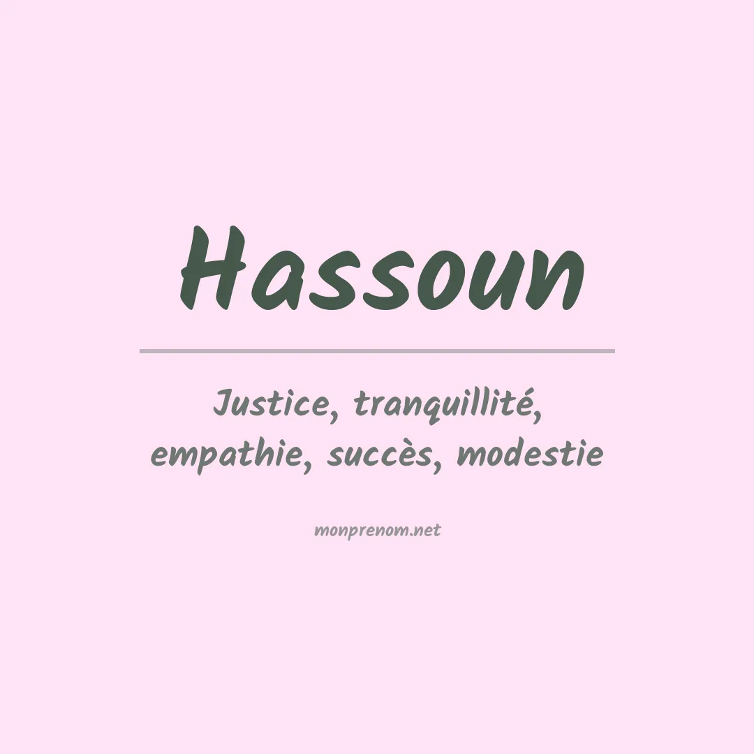 Signification du Prénom Hassoun Signification du Prénom Hassoun