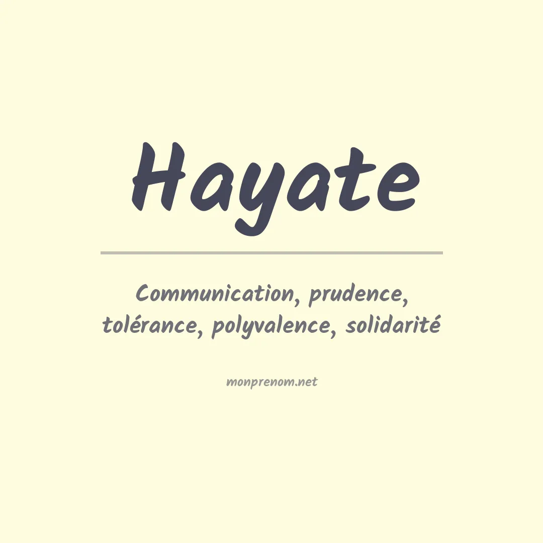 Signification du Prénom Hayate Signification du Prénom Hayate