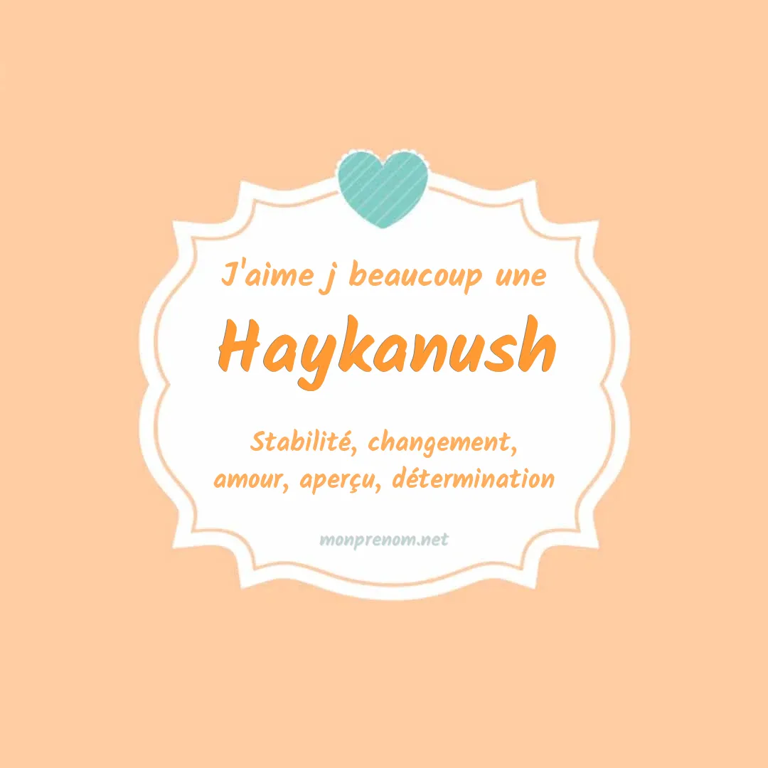 j'aime beaucoup Haykanush