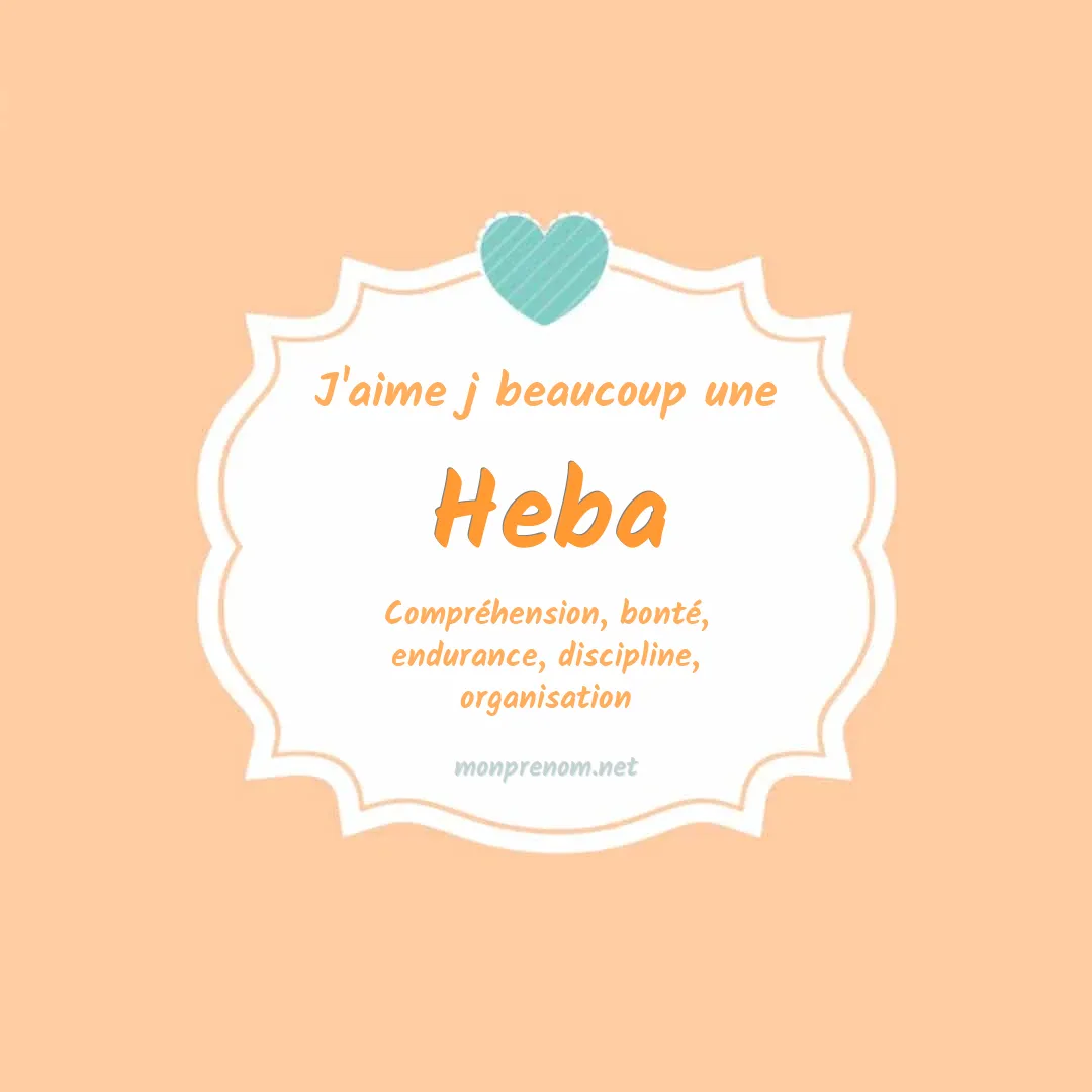 j'aime beaucoup Heba