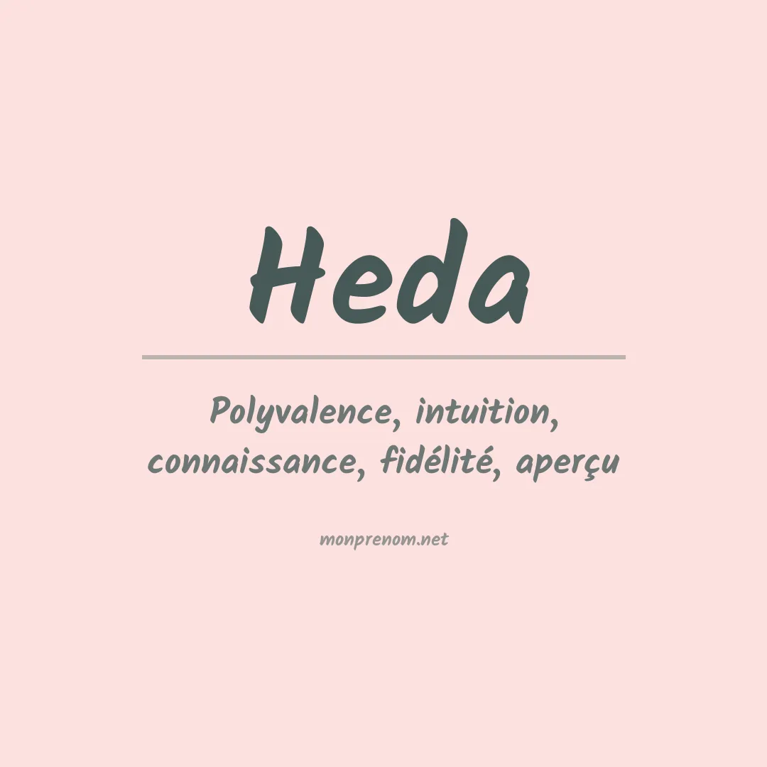 Signification du Prénom Heda