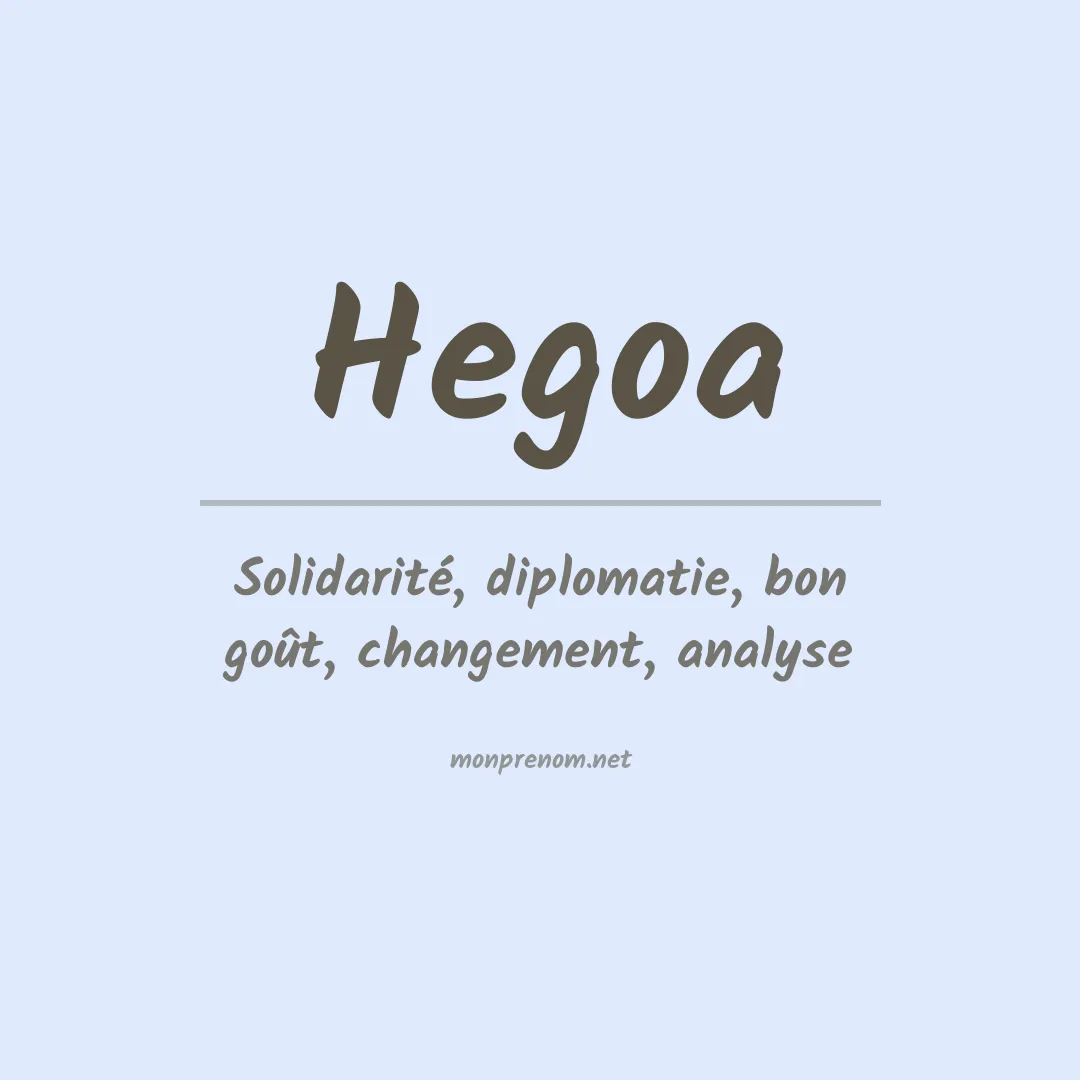 Signification du Prénom Hegoa Signification du Prénom Hegoa