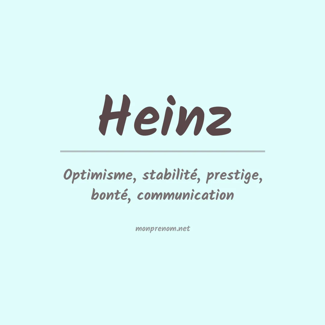Signification du Prénom Heinz