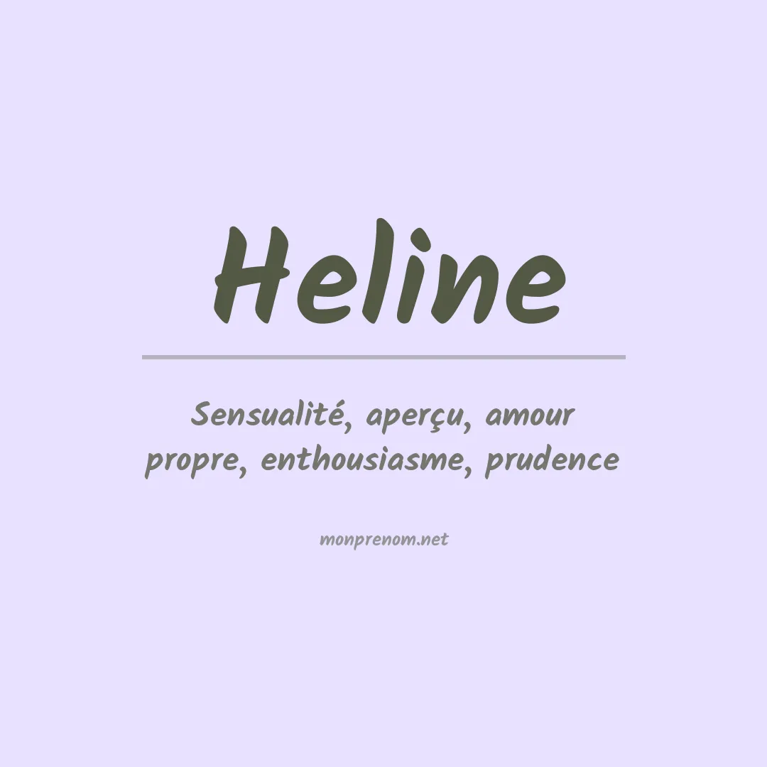 Signification du Prénom Heline