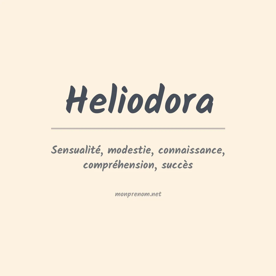 Signification du Prénom Heliodora Signification du Prénom Heliodora