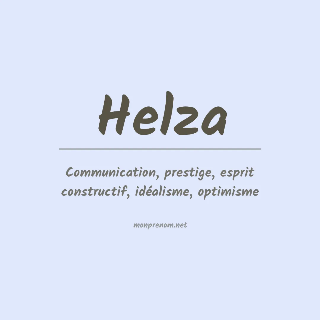 Signification du Prénom Helza