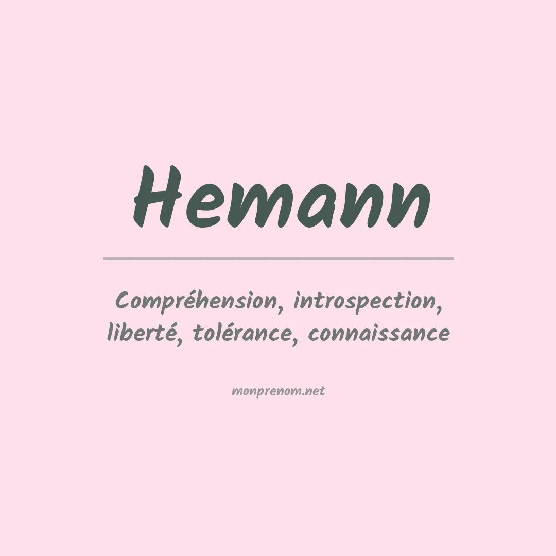 Signification du Prénom Hemann