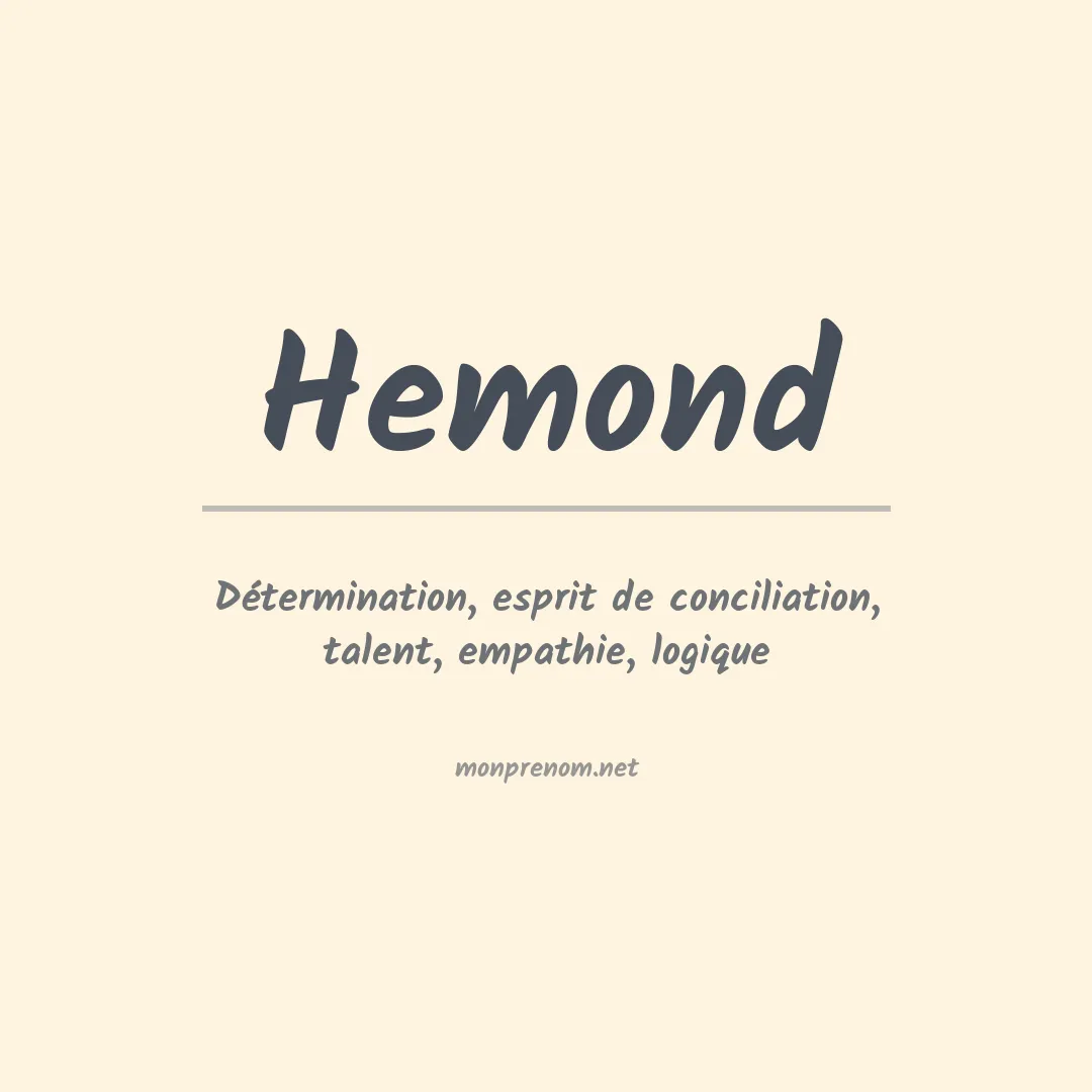 Signification du Prénom Hemond Signification du Prénom Hemond