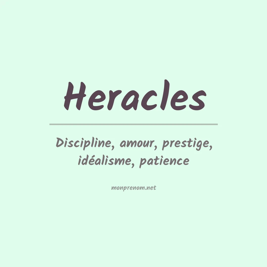 Signification du Prénom Heracles