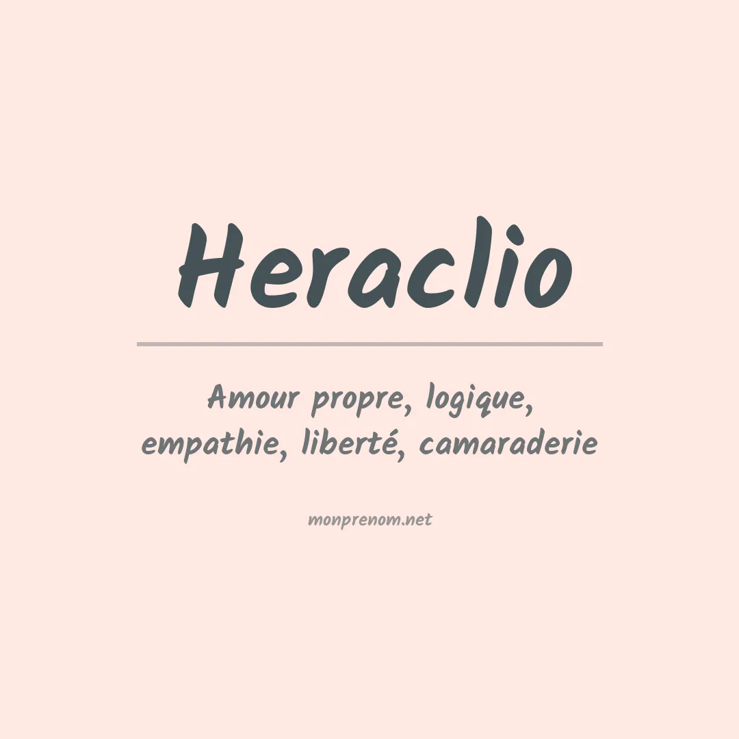 Signification du Prénom Heraclio