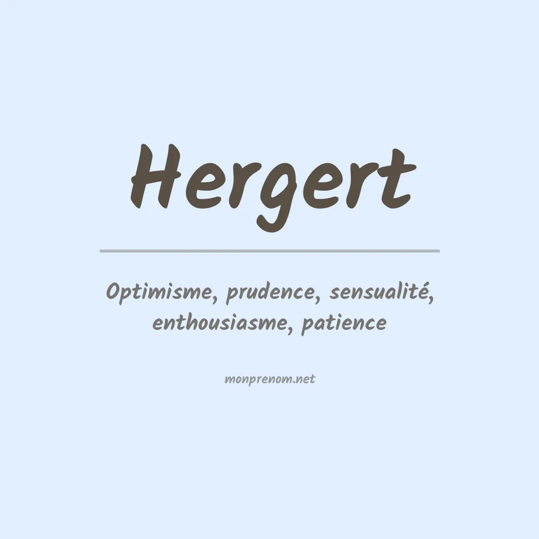 Signification du Prénom Hergert