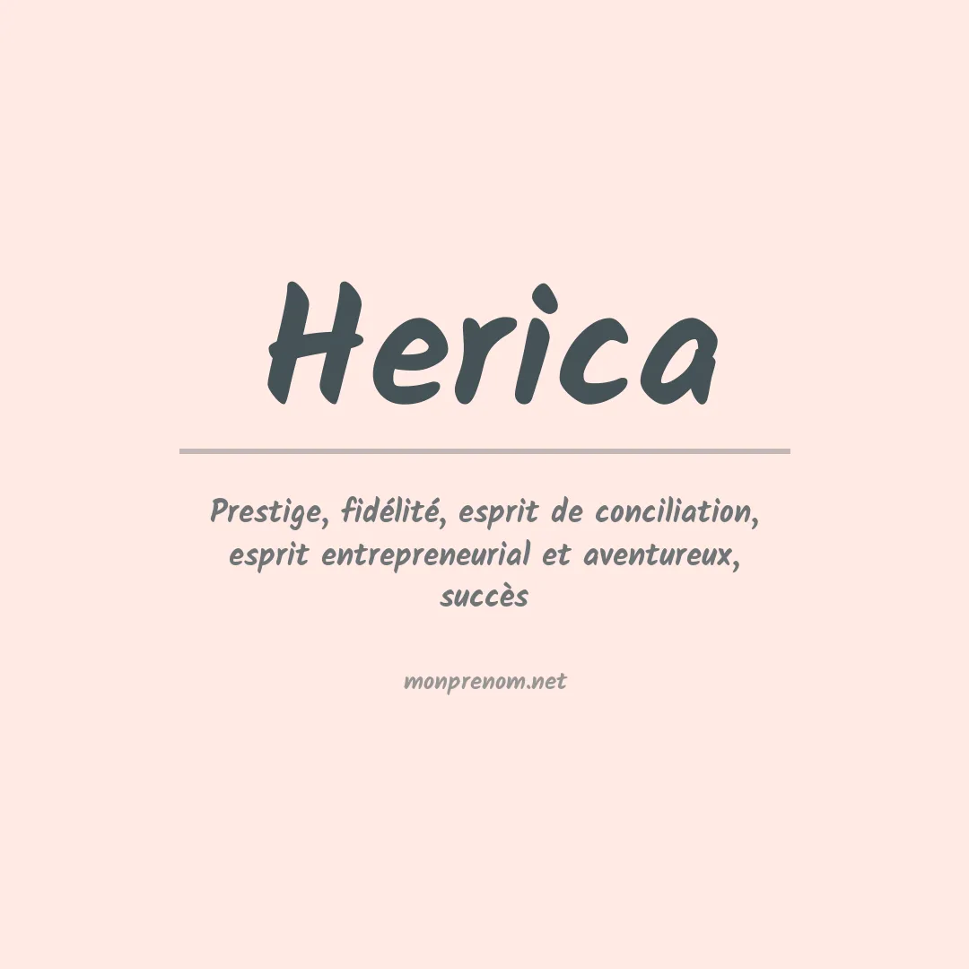 Signification du Prénom Herica