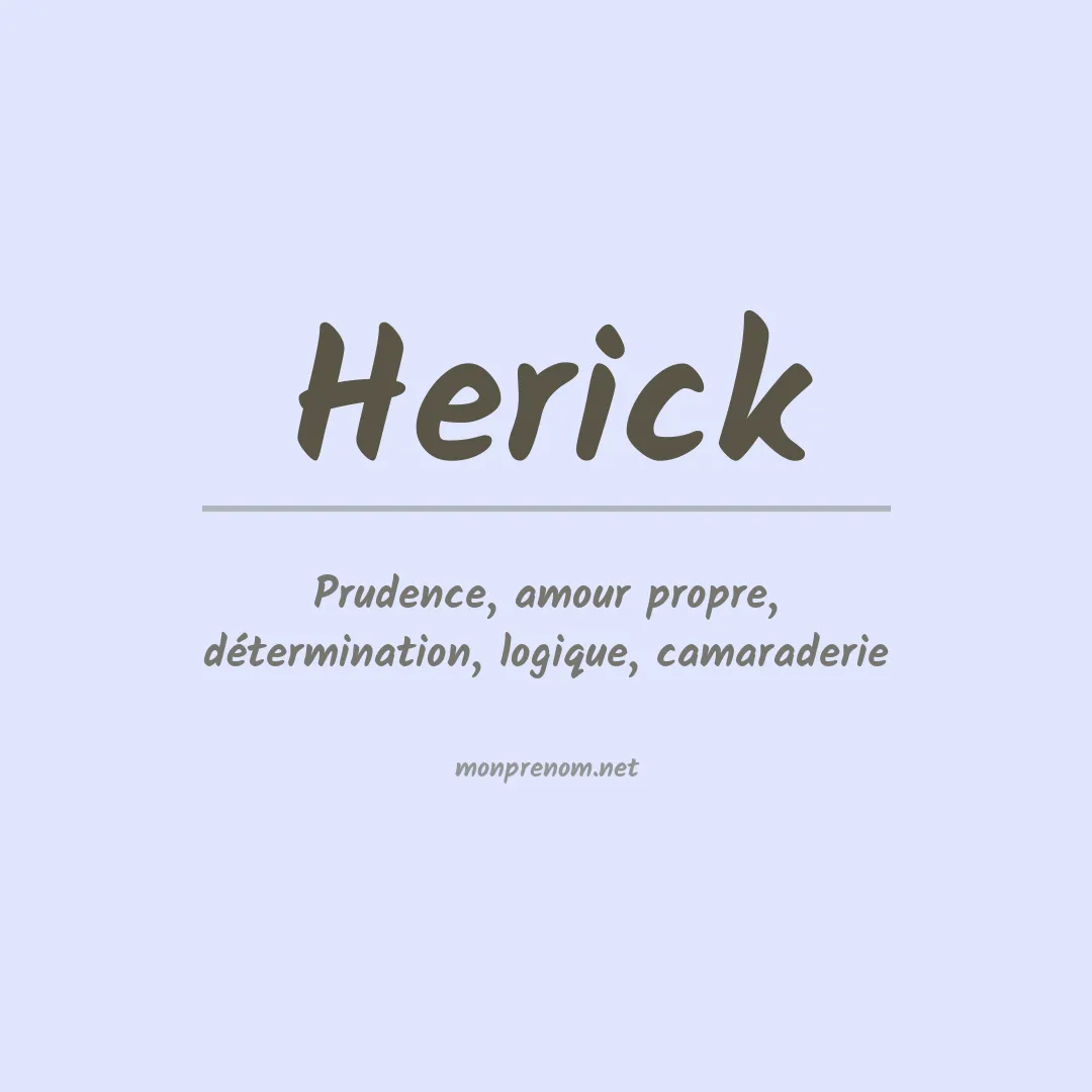 Signification du Prénom Herick
