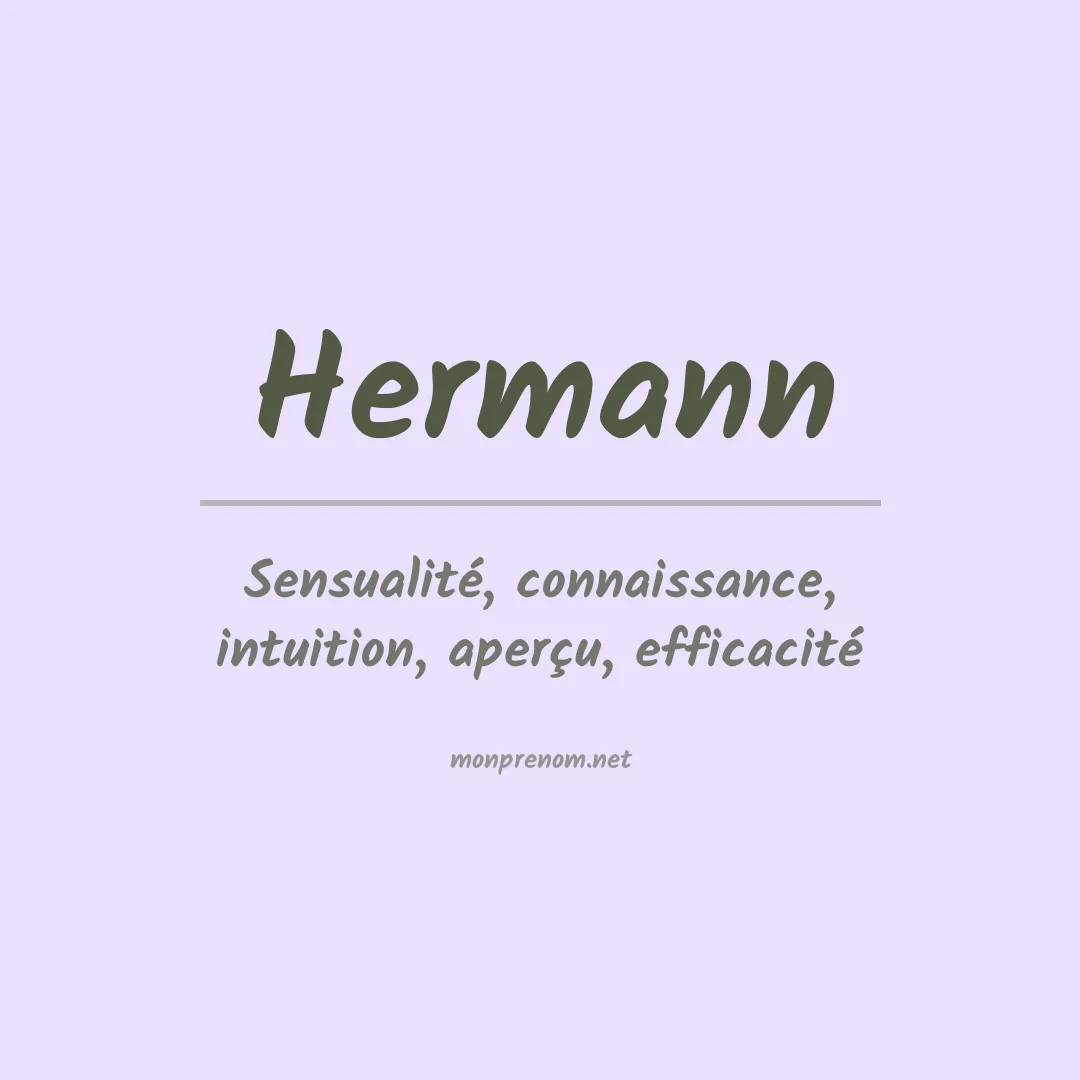 Signification du Prénom Hermann