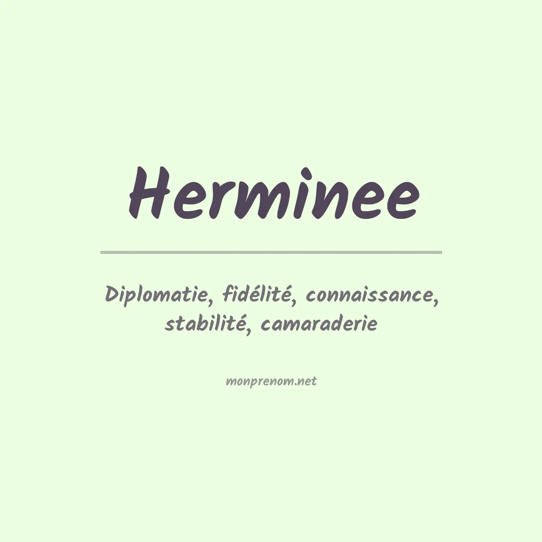 Signification du Prénom Herminee Signification du Prénom Herminee