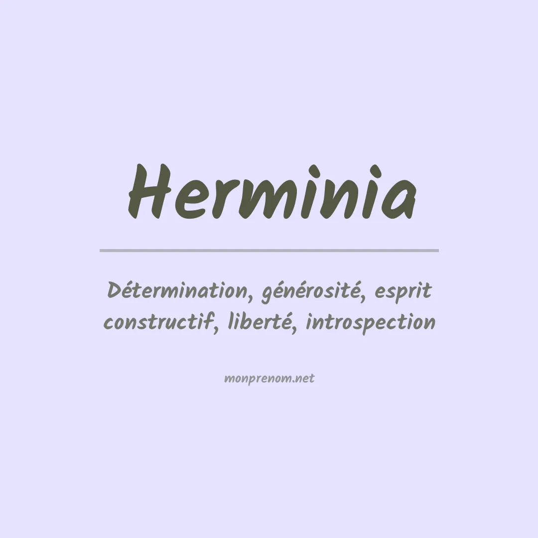 Signification du Prénom Herminia