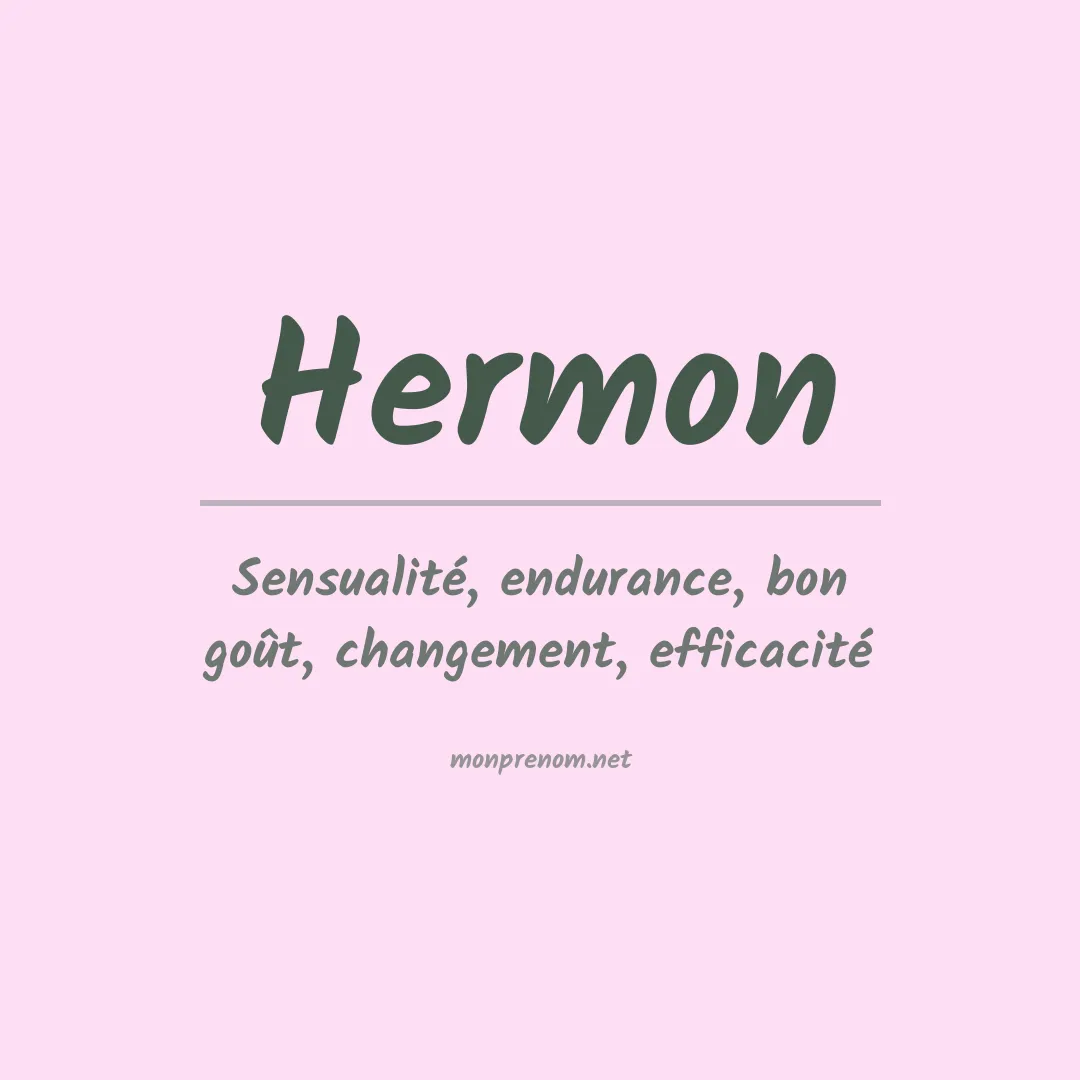 Signification du Prénom Hermon