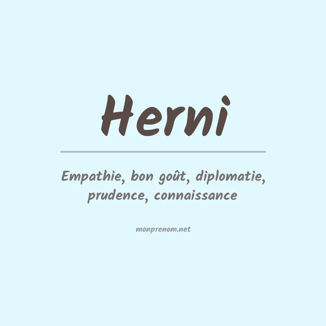 Signification du Prénom Herni