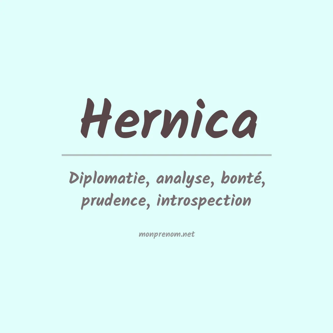 Signification du Prénom Hernica Signification du Prénom Hernica