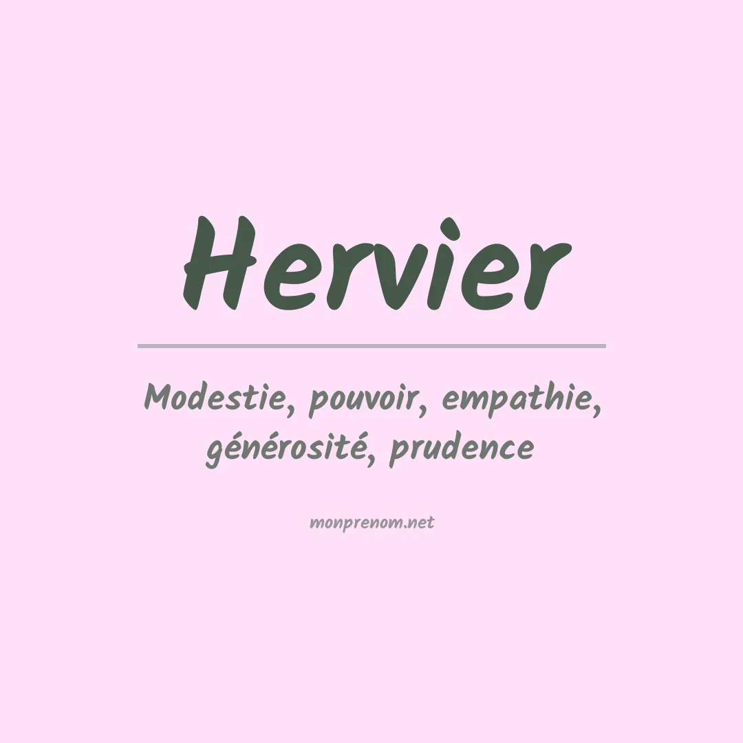 Signification du Prénom Hervier Signification du Prénom Hervier