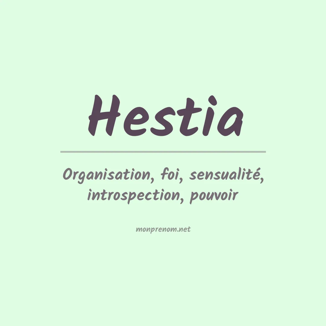 Signification du Prénom Hestia Signification du Prénom Hestia