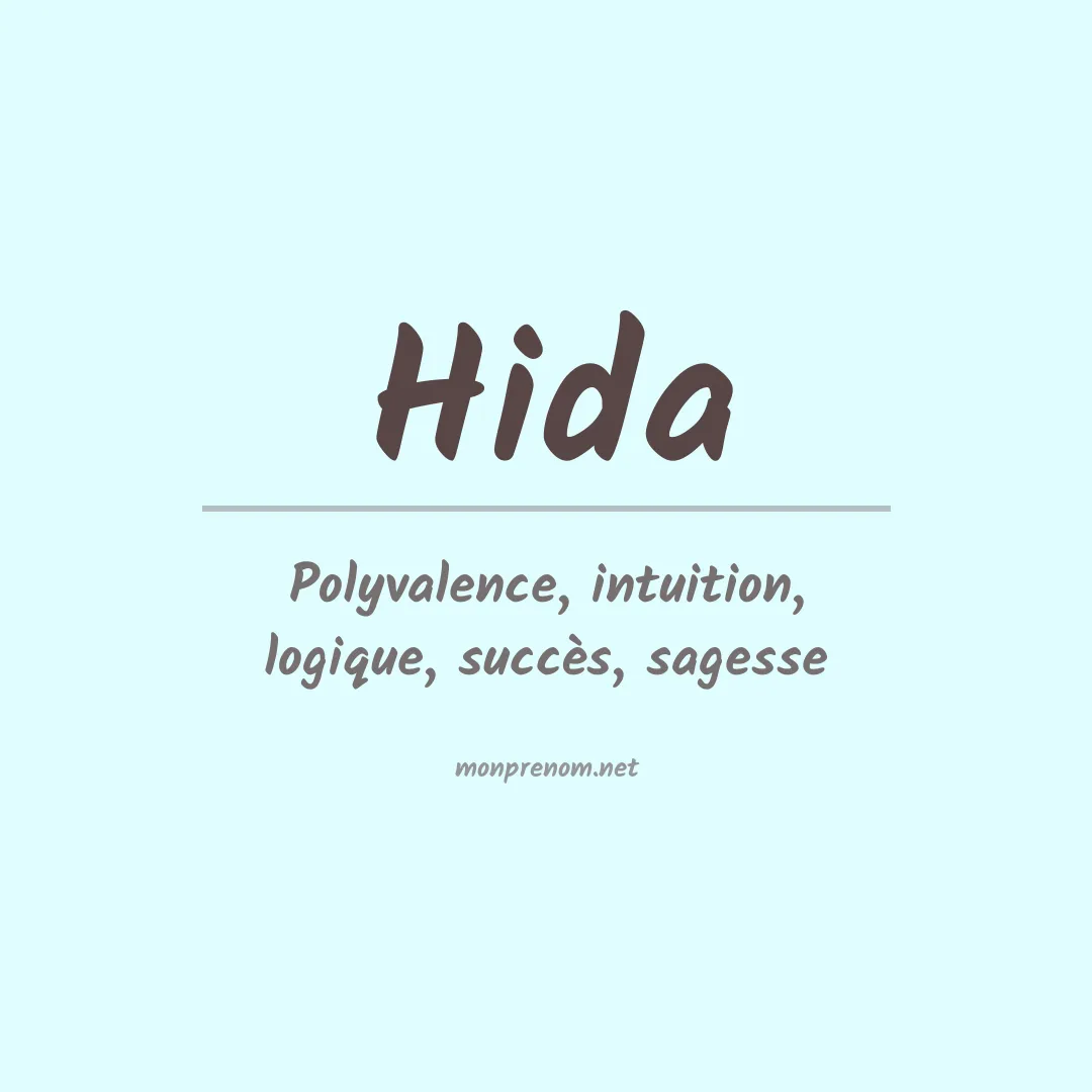 Signification du Prénom Hida