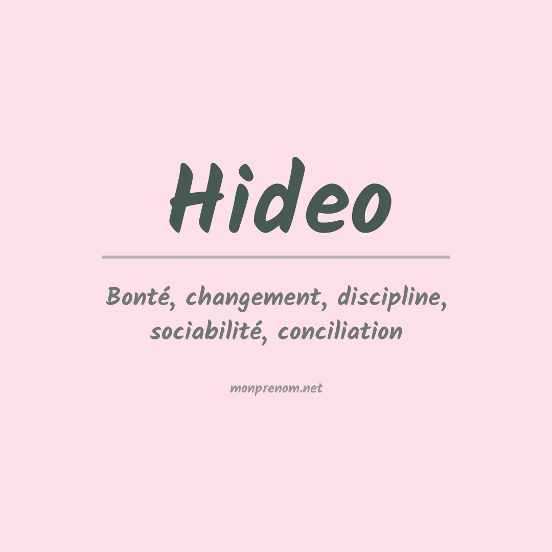 Signification du Prénom Hideo Signification du Prénom Hideo