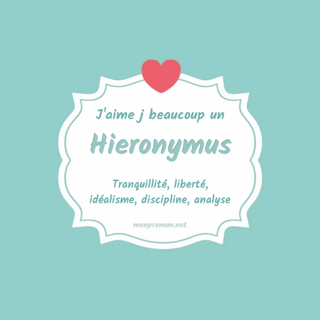 j'aime beaucoup Hieronymus