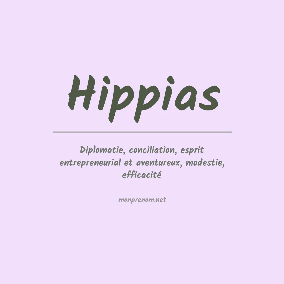 Signification du Prénom Hippias