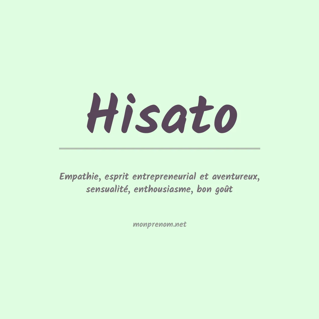 Signification du Prénom Hisato Signification du Prénom Hisato