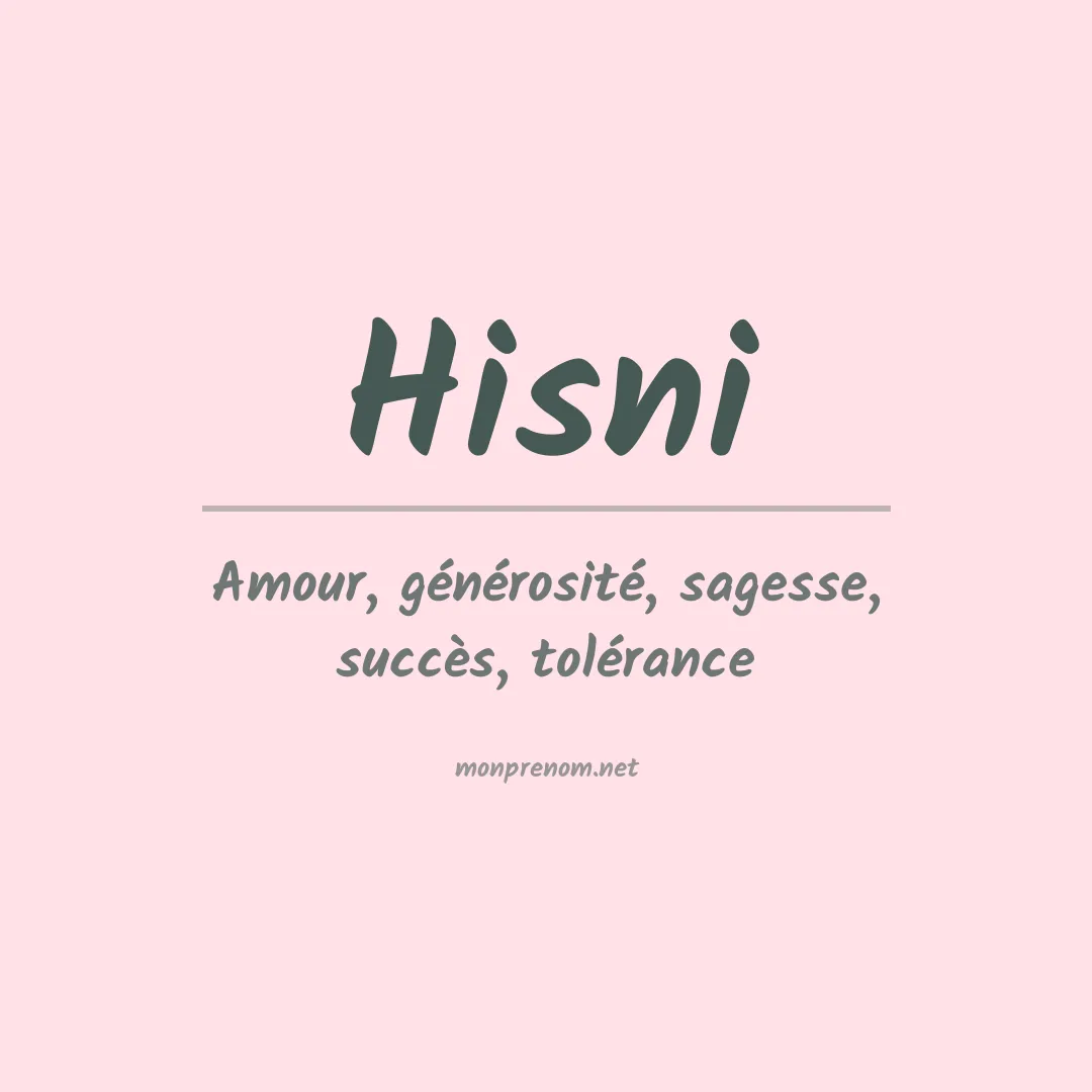 Signification du Prénom Hisni Signification du Prénom Hisni