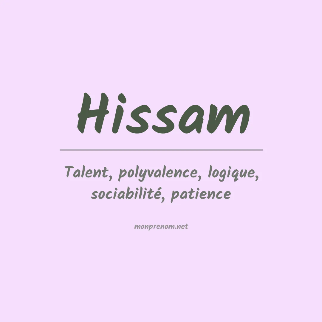 Signification du Prénom Hissam