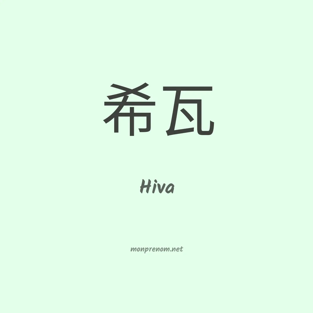 Hiva en chino