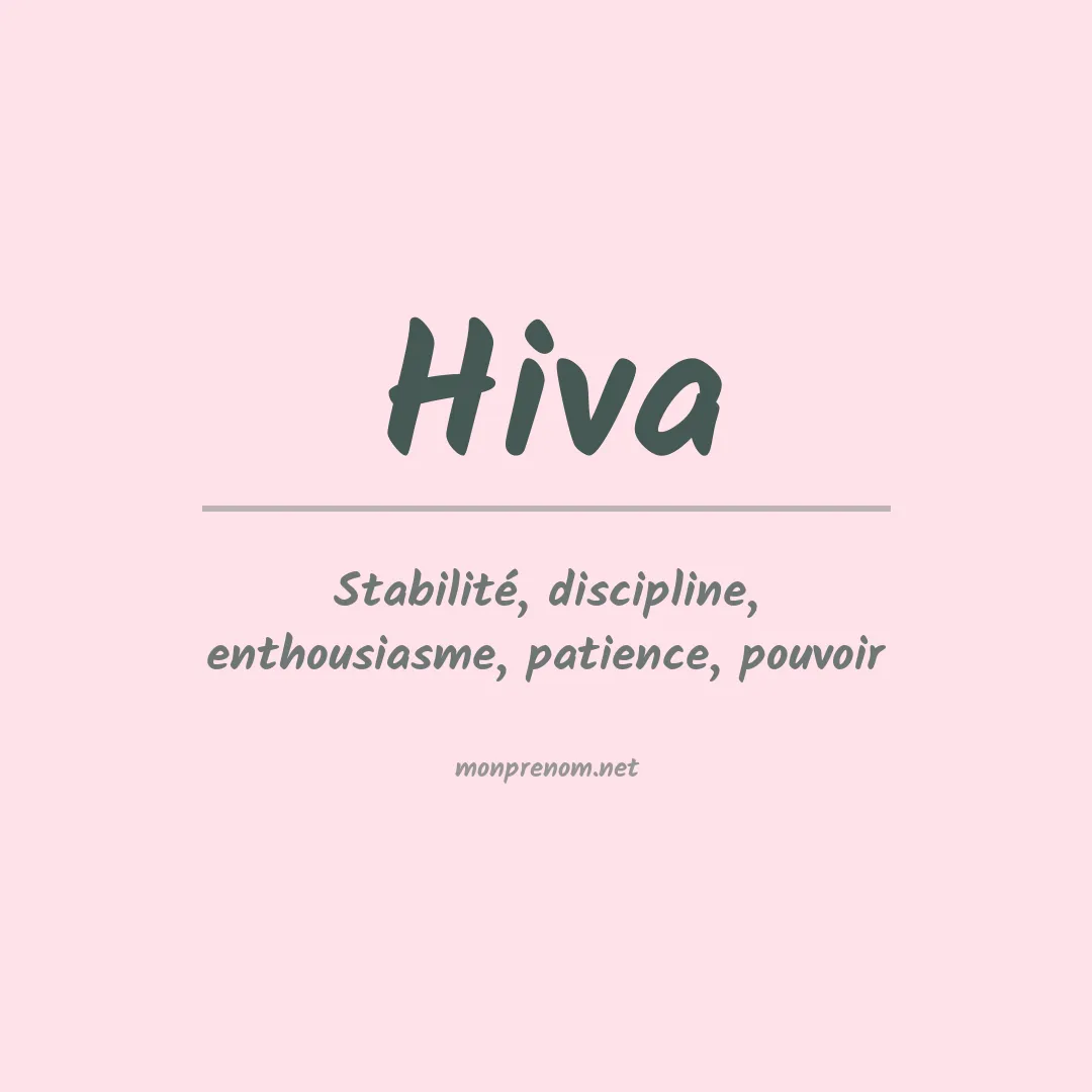 Signification du Prénom Hiva