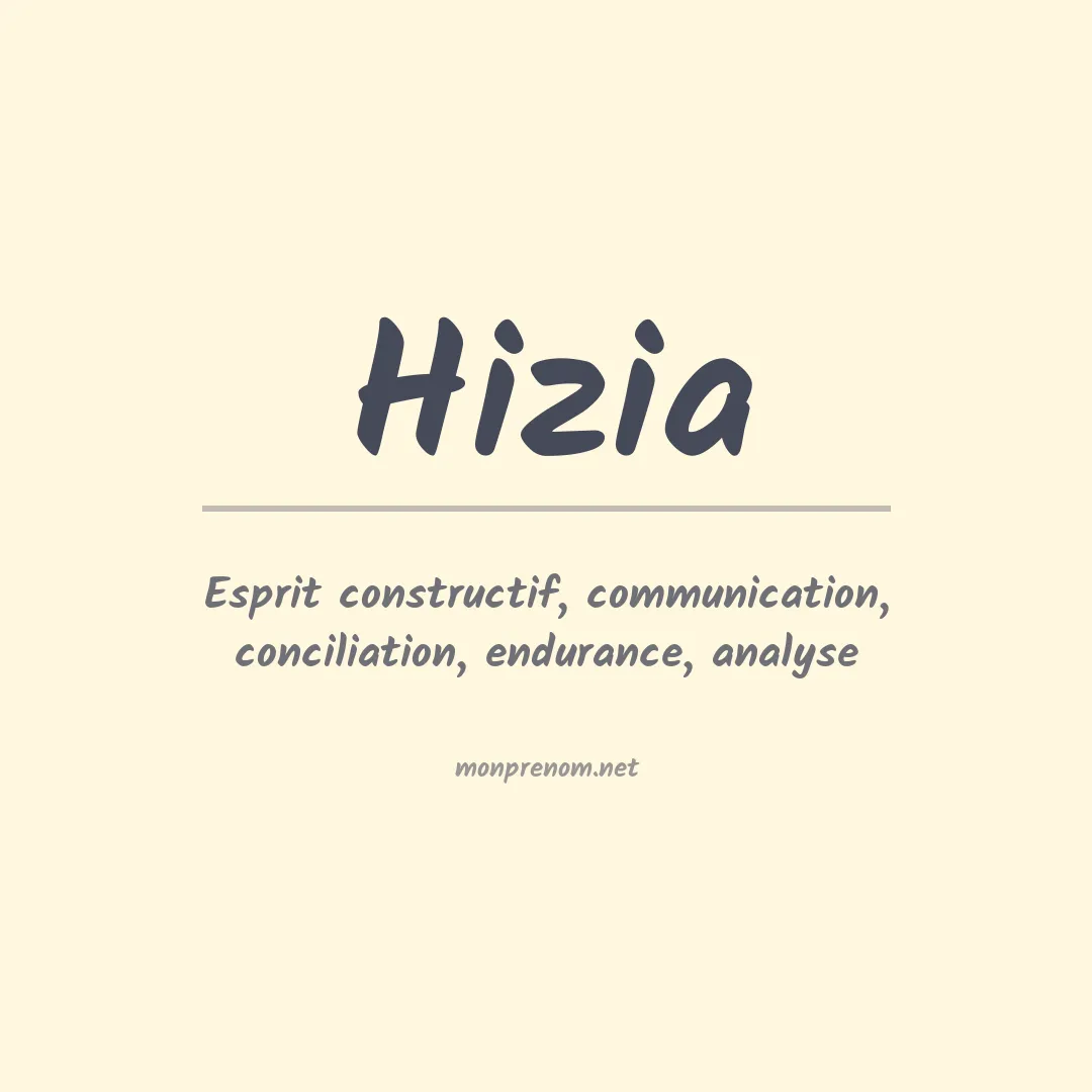 Signification du Prénom Hizia Signification du Prénom Hizia