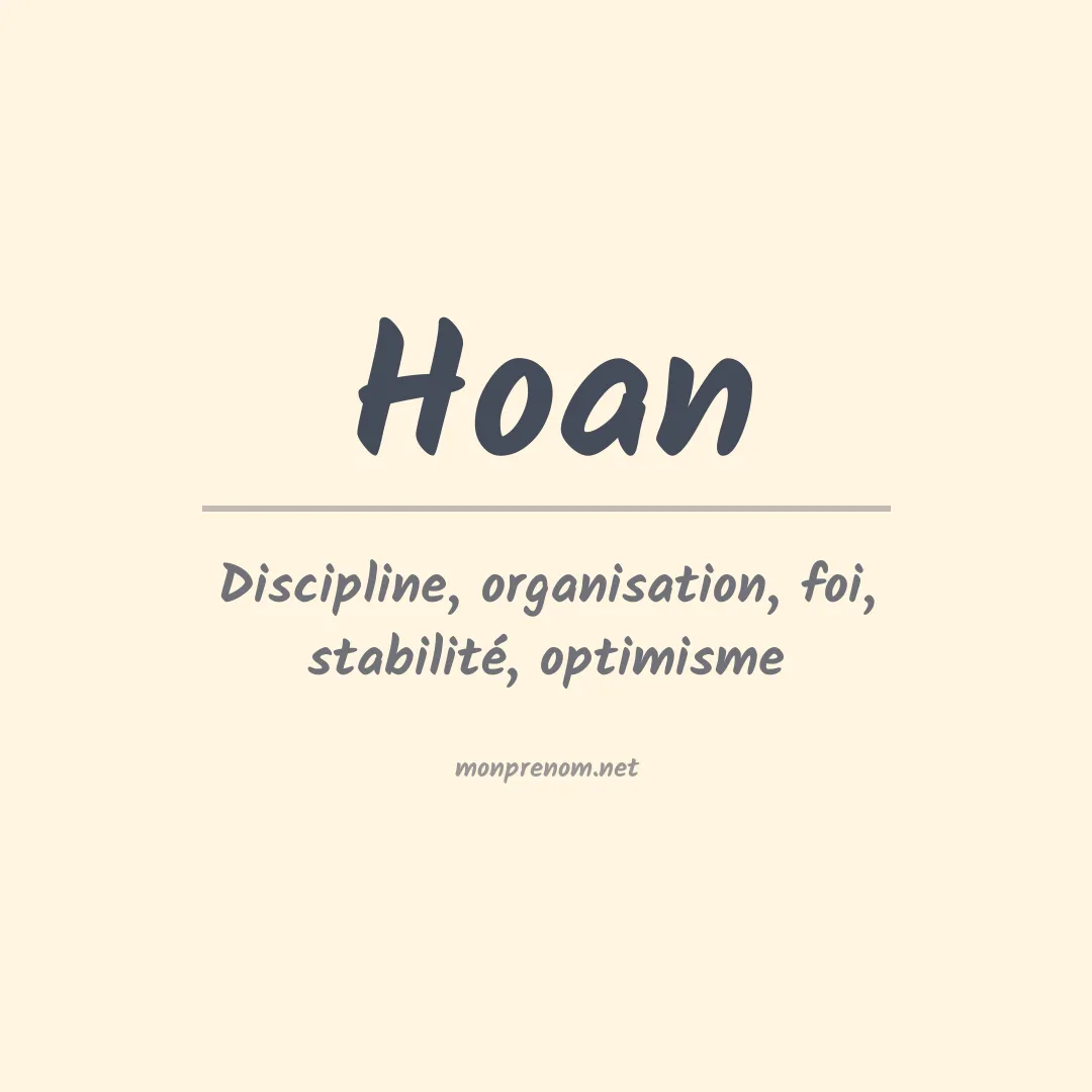 Signification du Prénom Hoan Signification du Prénom Hoan
