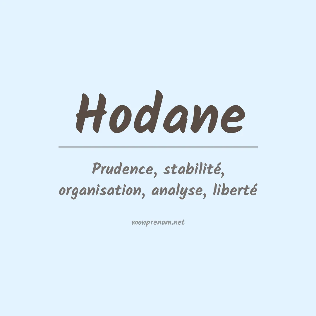 Signification du Prénom Hodane Signification du Prénom Hodane