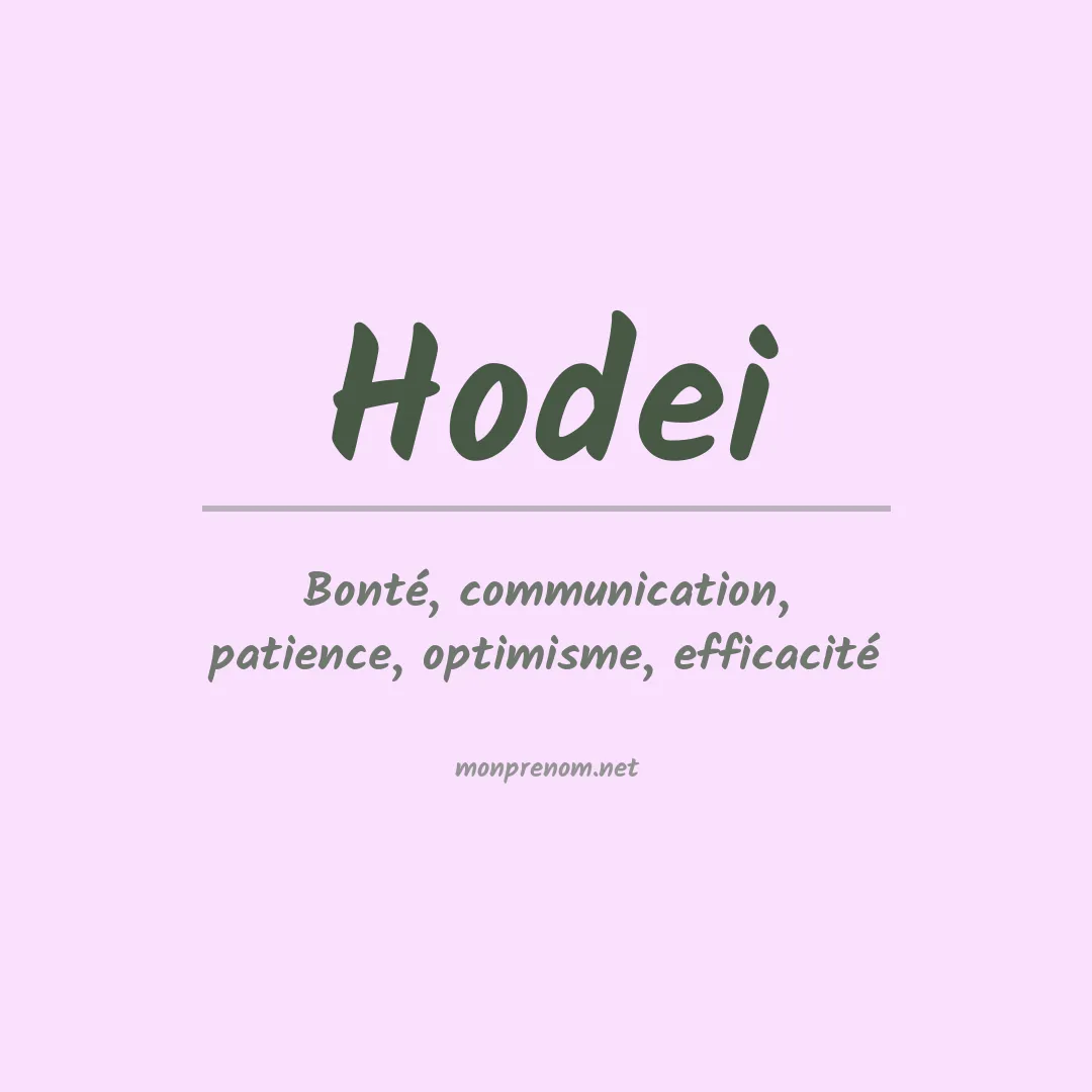Signification du Prénom Hodei Signification du Prénom Hodei