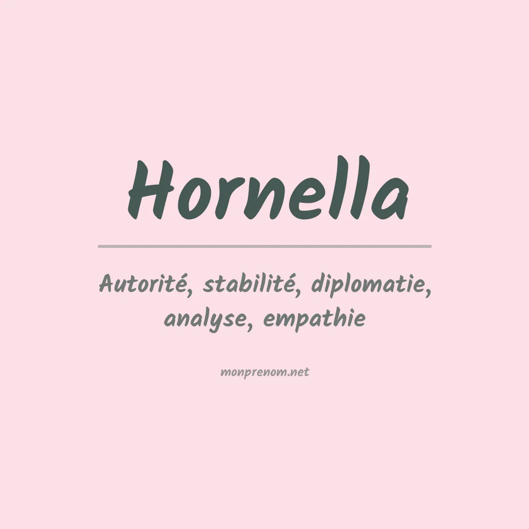 Signification du Prénom Hornella Signification du Prénom Hornella
