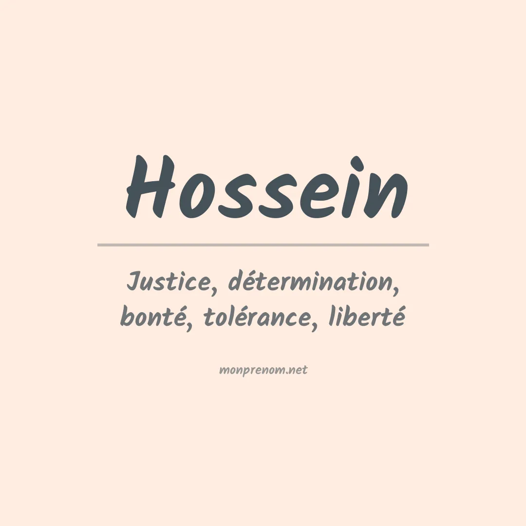 Signification du Prénom Hossein