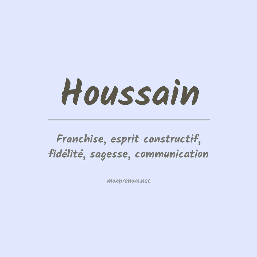 Signification du Prénom Houssain Signification du Prénom Houssain