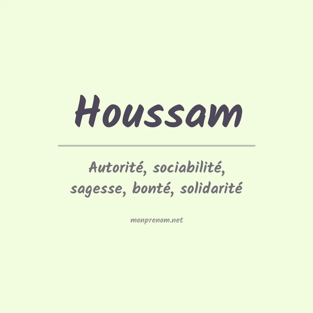 Signification du Prénom Houssam Signification du Prénom Houssam
