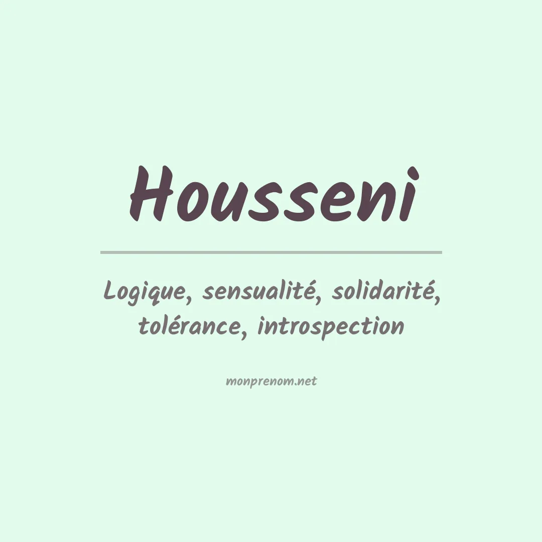 Signification du Prénom Housseni Signification du Prénom Housseni