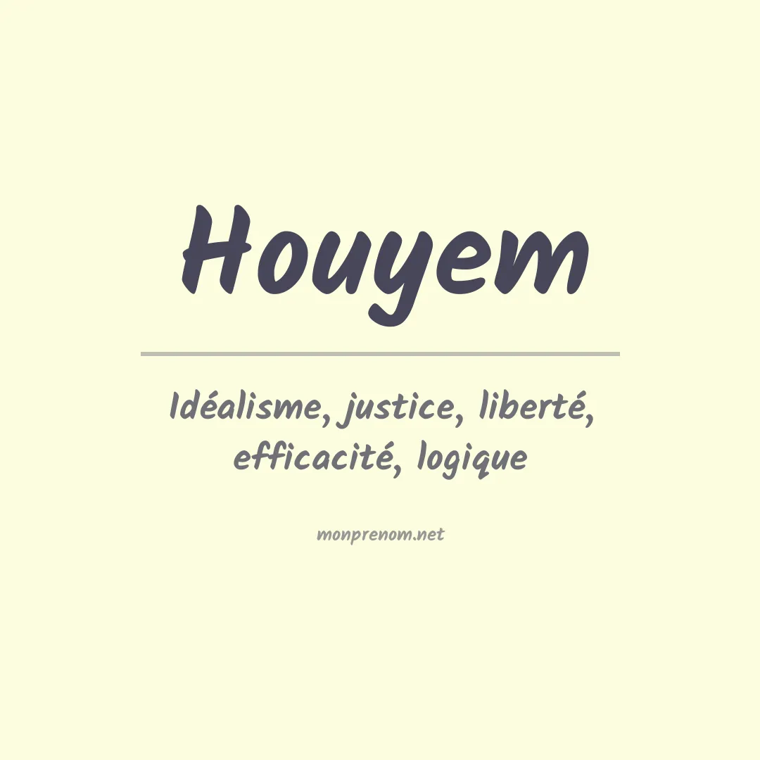 Signification du Prénom Houyem Signification du Prénom Houyem