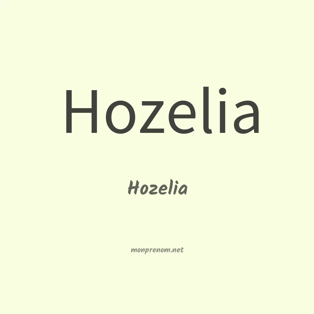 Hozelia en chino