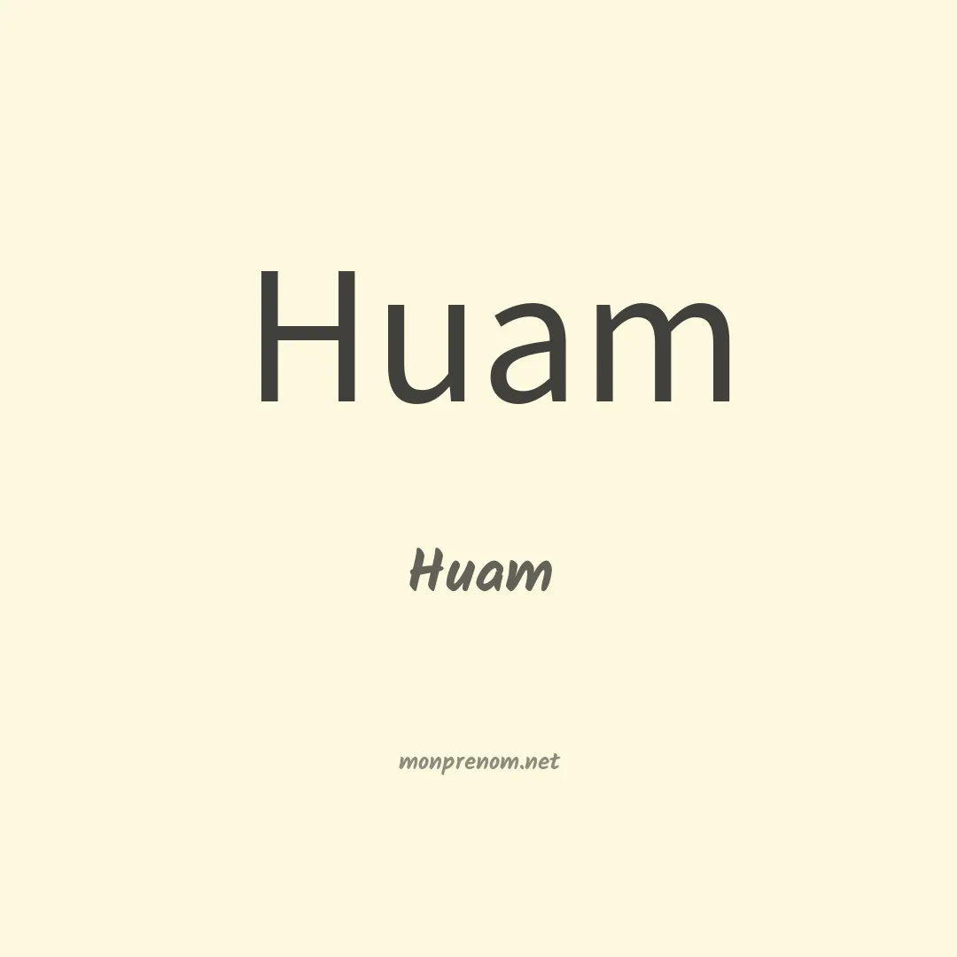 Huam en chino