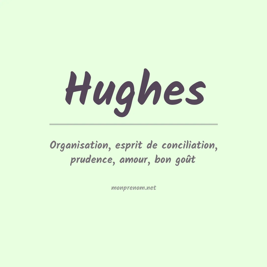 Signification du Prénom Hughes