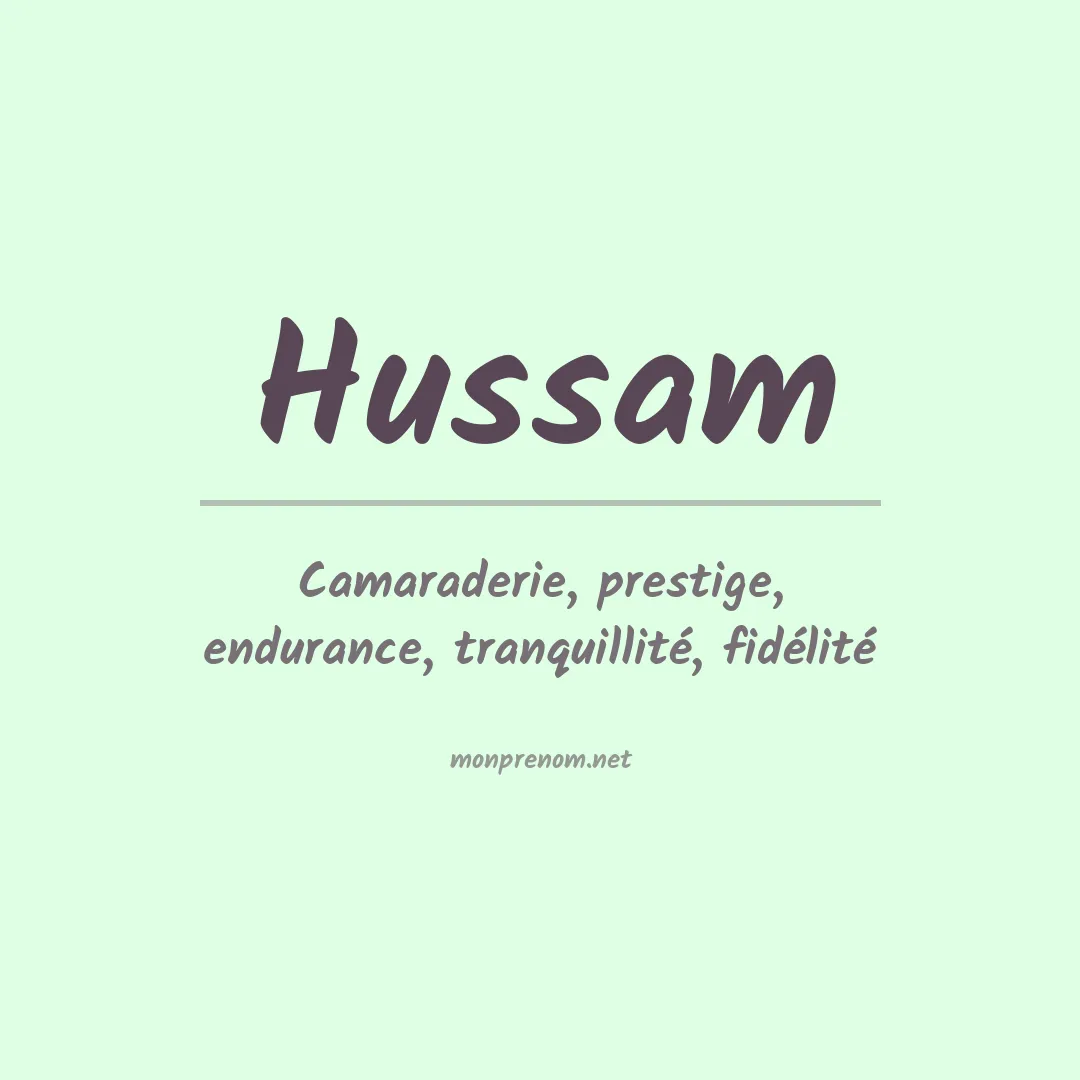 Signification du Prénom Hussam Signification du Prénom Hussam