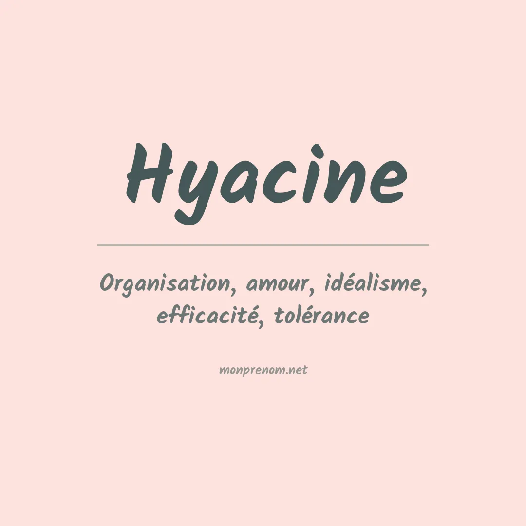 Signification du Prénom Hyacine Signification du Prénom Hyacine