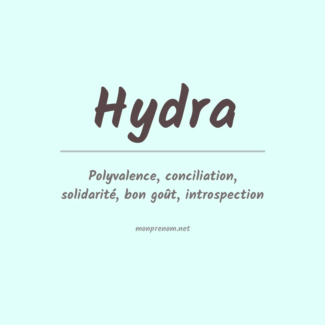 Signification du Prénom Hydra